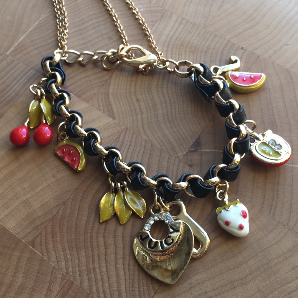 Juicy Couture fruit charm bracelet